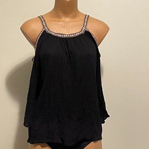 Urbanology - top - 2 ways to wear -large size - black